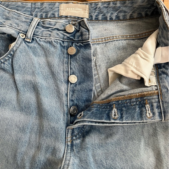 Everlane Sky Blue The Curvy 90s Cheeky Straight Jean High-Rise Cute Jeans - Picture 10 of 12